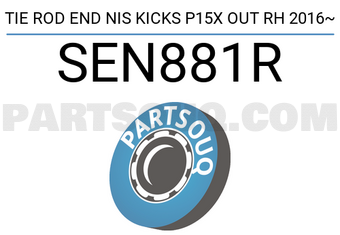 555 SEN881R TIE ROD END NIS KICKS P15X OUT RH 2016~
