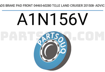 ADVICS A1N156V ADS BRAKE PAD FRONT 04465-60280 TO,LE LAND CRUISER 201508- ADVICS