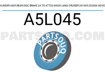 ADVICS A5L045 CYLINDER ASSY,REAR DISC BRAKE LH TO 47730-34030 LAND CRUISER 201005-202004 ADVICS