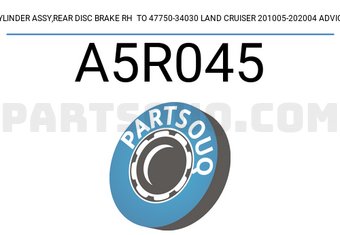ADVICS A5R045 CYLINDER ASSY,REAR DISC BRAKE RH TO 47750-34030 LAND CRUISER 201005-202004 ADVICS