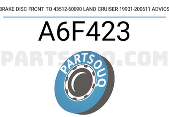ADVICS A6F423 BRAKE DISC FRONT TO 43512-60090 LAND CRUISER 19901-200611 ADVICS