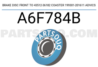 ADVICS A6F784B BRAKE DISC FRONT TO 43512-36182 COASTER 199301-201611 ADVICS