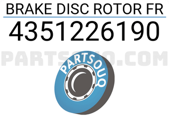 AFI 4351226190 BRAKE DISC ROTOR FR