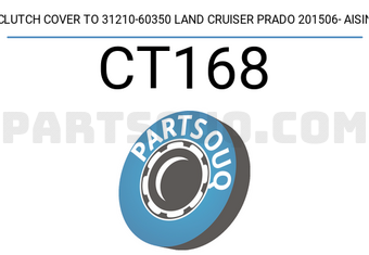 AISIN CT168 CLUTCH COVER TO 31210-60350 LAND CRUISER PRADO 201506- AISIN