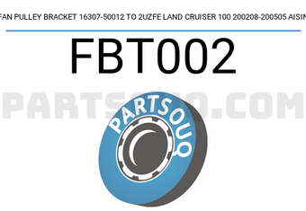 AISIN FBT002 FAN PULLEY BRACKET 16307-50012 TO 2UZFE LAND CRUISER 100 200208-200505 AISIN