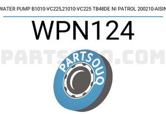 AISIN WPN124 WATER PUMP B1010-VC225,21010-VC225 TB48DE NI PATROL 200210-AISIN