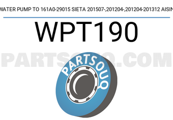 AISIN WPT190 WATER PUMP TO 161A0-29015 SIETA 201507-,201204-,201204-201312 AISIN