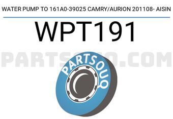 AISIN WPT191 WATER PUMP TO 161A0-39025 CAMRY/AURION 201108- AISIN