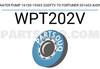 AISIN WPT202V WATER PUMP 16100-19365 2GDFTV TO FORTUNER 201603-AISIN