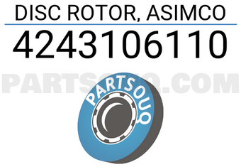 ASIMCO 4243106110 DISC ROTOR, ASIMCO