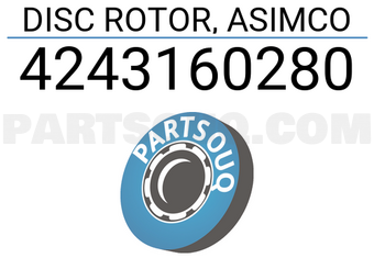 ASIMCO 4243160280 DISC ROTOR, ASIMCO