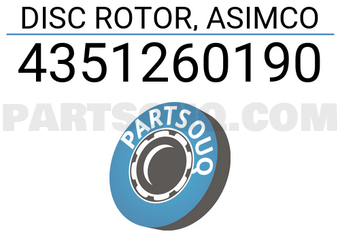 ASIMCO 4351260190 DISC ROTOR, ASIMCO