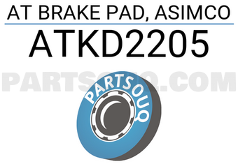 ASIMCO ATKD2205 AT BRAKE PAD, ASIMCO