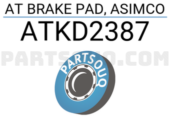 ASIMCO ATKD2387 AT BRAKE PAD, ASIMCO