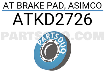 ASIMCO ATKD2726 AT BRAKE PAD, ASIMCO