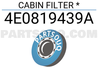 AUDI 4E0819439A CABIN FILTER *