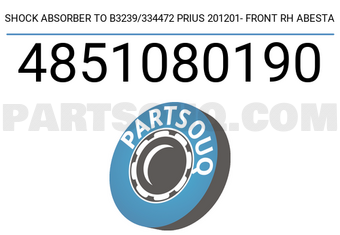 Abesta 4851080190 SHOCK ABSORBER TO B3239/334472 PRIUS 201201- FRONT RH ABESTA