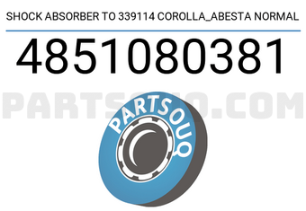 Abesta 4851080381 SHOCK ABSORBER TO 339114 COROLLA_ABESTA NORMAL