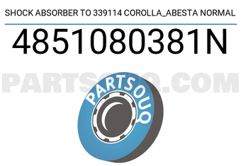 Abesta 4851080381N SHOCK ABSORBER TO 339114 COROLLA_ABESTA NORMAL