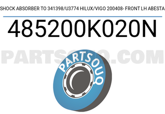 Abesta 485200K020N SHOCK ABSORBER TO 341398/U3774 HILUX/VIGO 200408- FRONT LH ABESTA