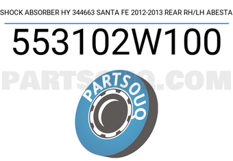 Abesta 553102W100 SHOCK ABSORBER HY 344663 SANTA FE 2012-2013 REAR RH/LH ABESTA
