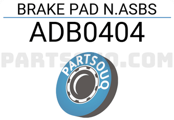 Allied Nippon ADB0404 BRAKE PAD N.ASBS