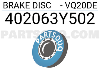 Axios 402063Y502 BRAKE DISC - VQ20DE