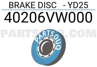 Axios 40206VW000 BRAKE DISC - YD25