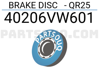 Axios 40206VW601 BRAKE DISC - QR25