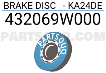 Axios 432069W000 BRAKE DISC - KA24DE