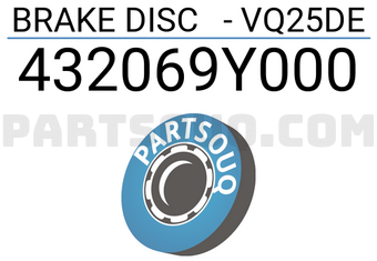 Axios 432069Y000 BRAKE DISC - VQ25DE