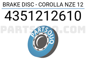 Axios 4351212610 BRAKE DISC - COROLLA NZE 12