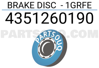 Axios 4351260190 BRAKE DISC - 1GRFE