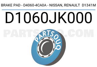 Axios D1060JK000 BRAKE PAD - D4060-4CA0A - NISSAN, RENAULT D1341M