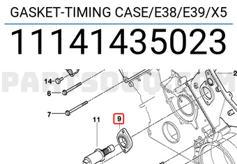 BMW 11141435023 GASKET-TIMING CASE/E38/E39/X5