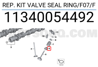 BMW 11340054492 REP. KIT VALVE SEAL RING/F07/F