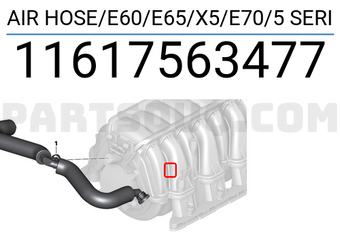 BMW 11617563477 AIR HOSE/E60/E65/X5/E70/5 SERI