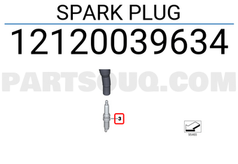 BMW 12120039634 SPARK PLUG