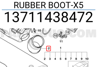 BMW 13711438472 RUBBER BOOT-X5