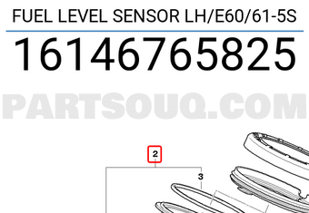 BMW 16146765825 FUEL LEVEL SENSOR LH/E60/61-5S