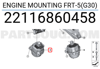 BMW 22116860458 ENGINE MOUNTING FRT-5(G30)