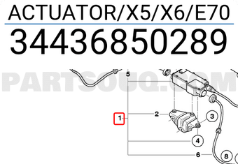 BMW 34436850289 ACTUATOR/X5/X6/E70