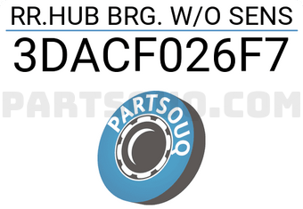 BW 3DACF026F7 RR.HUB BRG. W/O SENS