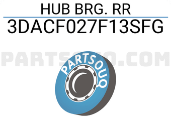 BW 3DACF027F13SFG HUB BRG. RR