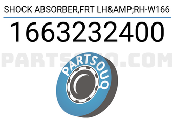 Bilstein 1663232400 SHOCK ABSORBER,FRT LH&RH-W166