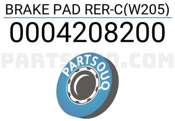 Bosch 0004208200 BRAKE PAD RER-C(W205)