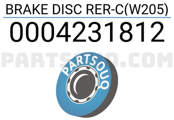 Bosch 0004231812 BRAKE DISC RER-C(W205)