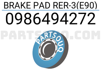 Bosch 0986494272 BRAKE PAD RER-3(E90)