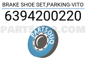 Bosch 6394200220 BRAKE SHOE SET,PARKING-VITO