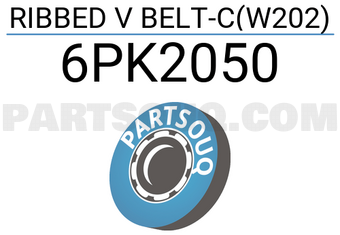 Bosch 6PK2050 RIBBED V BELT-C(W202)